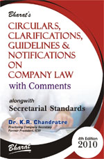  Buy CIRCULARS, CLARIFICATIONS, GUIDELINES & NOTIFICATIONS ON COMPANY LAW with Comments alongwith Secretarial Standards
